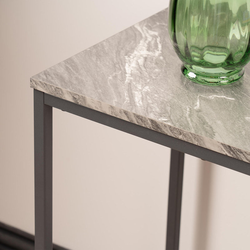 Ashwina 120cm Rectangular Console Table for Living Room Furniture, Modern Metal Hallway Table