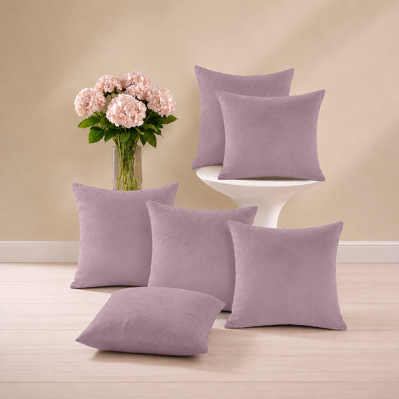 Aldino Square Cushion, Pink Rose