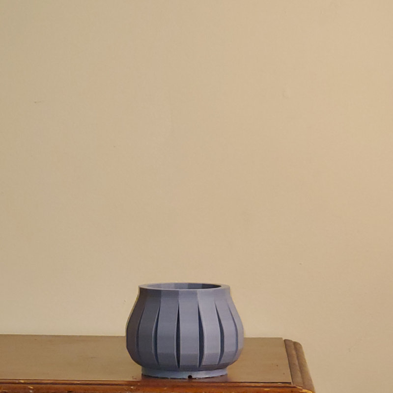 Pot à fleurs en plastique, gris