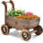 Calumet Wood Wheelbarrow Planter