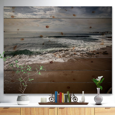 " Soft Waves Of Sea On Sandy Beach Photograph "