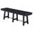 Black 6-Piece Rectangular Trestle Dining Table Set