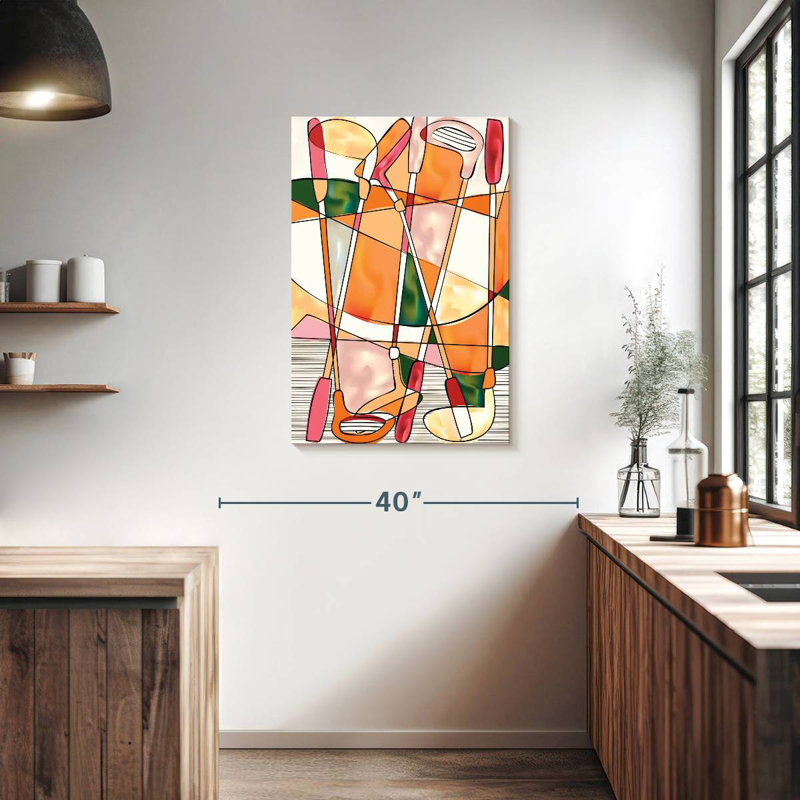 Sireci Abstract Golf, 36" H x 24" W