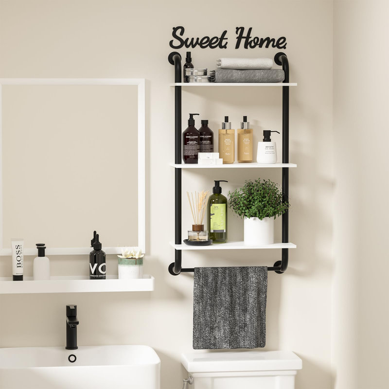 Teter 3 Piece Floating Shelf, White