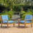 Club Chair - Wood Backyard Chair, Comfortable Thick Seat Cushions, Water- Covering, 27.9"W X 32.50"D 32.11"H Deck Comfort Cushions For Outdoor Use, Fabric,