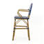 Ensemble de 2 tabourets de bar d'extérieur en osier et aluminium 29,5 po-126665718