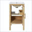 Meuble-lavabo 18 po avec porte en forme de vague