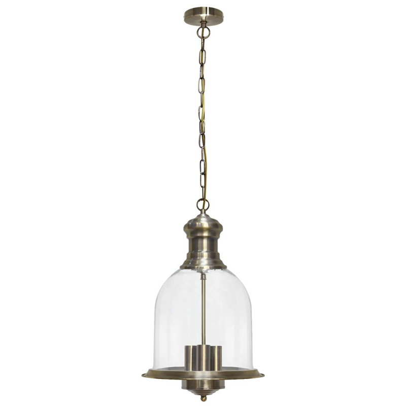 1 - Light Brass Lantern Pendant
