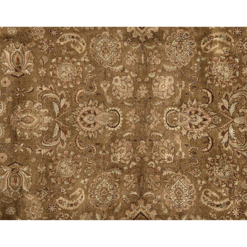 Tapis rectangulaire en laine noué à la main