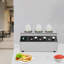 Réchaud électrique à sauces pour distributeur de fromage électrique avec 3 bouteilles
