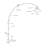 81"H STEEL MODERN ARCH FLOOR LAMP