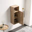 Armoire de salle de bain flottante en chêne brut, armoire de rangement murale pour petits espaces, KD