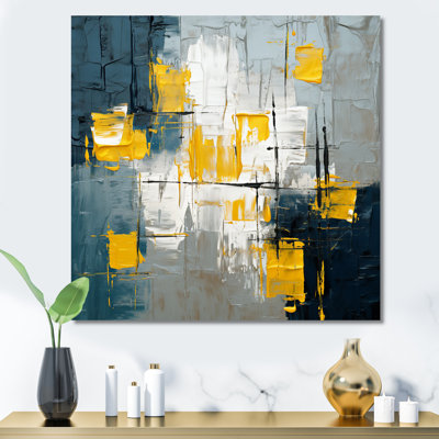 «Abstraction on Retro Blue», art abstrait