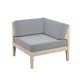 Jurgen Acacia 4 - Person Modular Patio Conversation Sets with Cushions