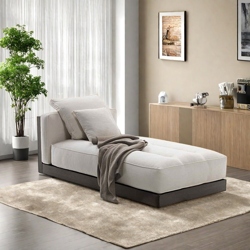 Chaise confortable en lin de coton tendance