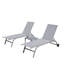 Ensemble de chaise longue réglable en aluminium avec table Braylen-1567033597