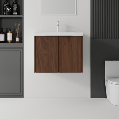 Meuble-lavabo flottant avec lavabo