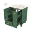 Meuble-lavabo 24 po avec lavabo encombrant avec armoire de salle de bain, tablette profonde, tiroir profond et panier coulissant à 2 niveaux-1968437268