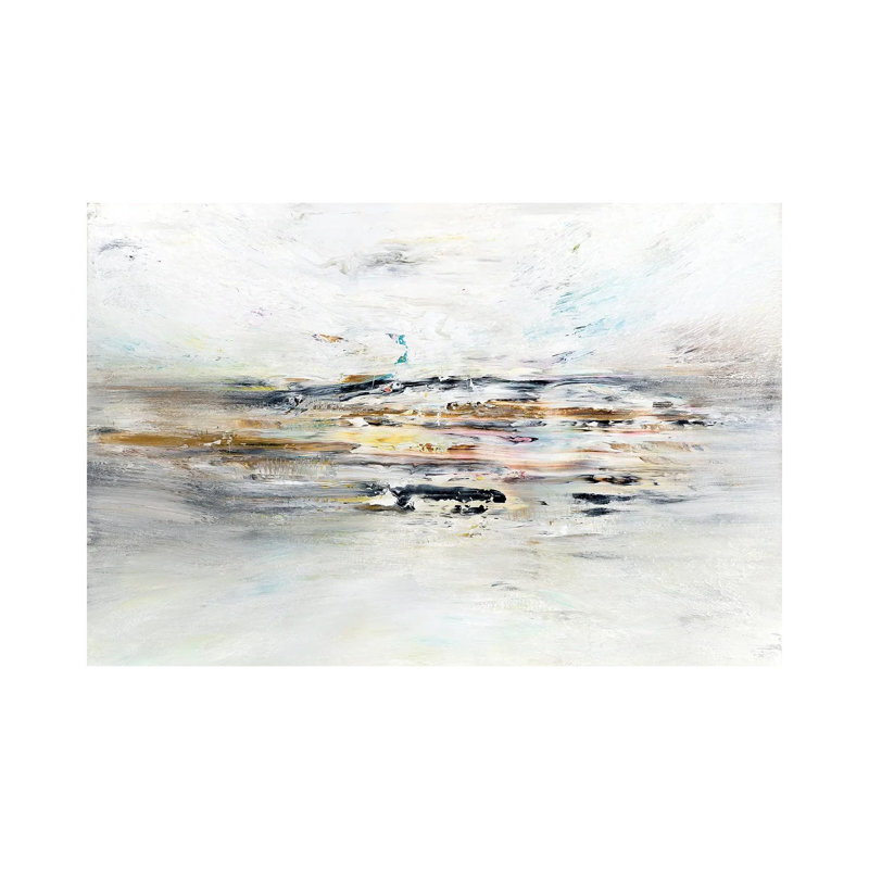Fruitful Plains Through the Fog 1 Piece Wrapped Canvas Painting, 30.48cm H x 45.72cm W