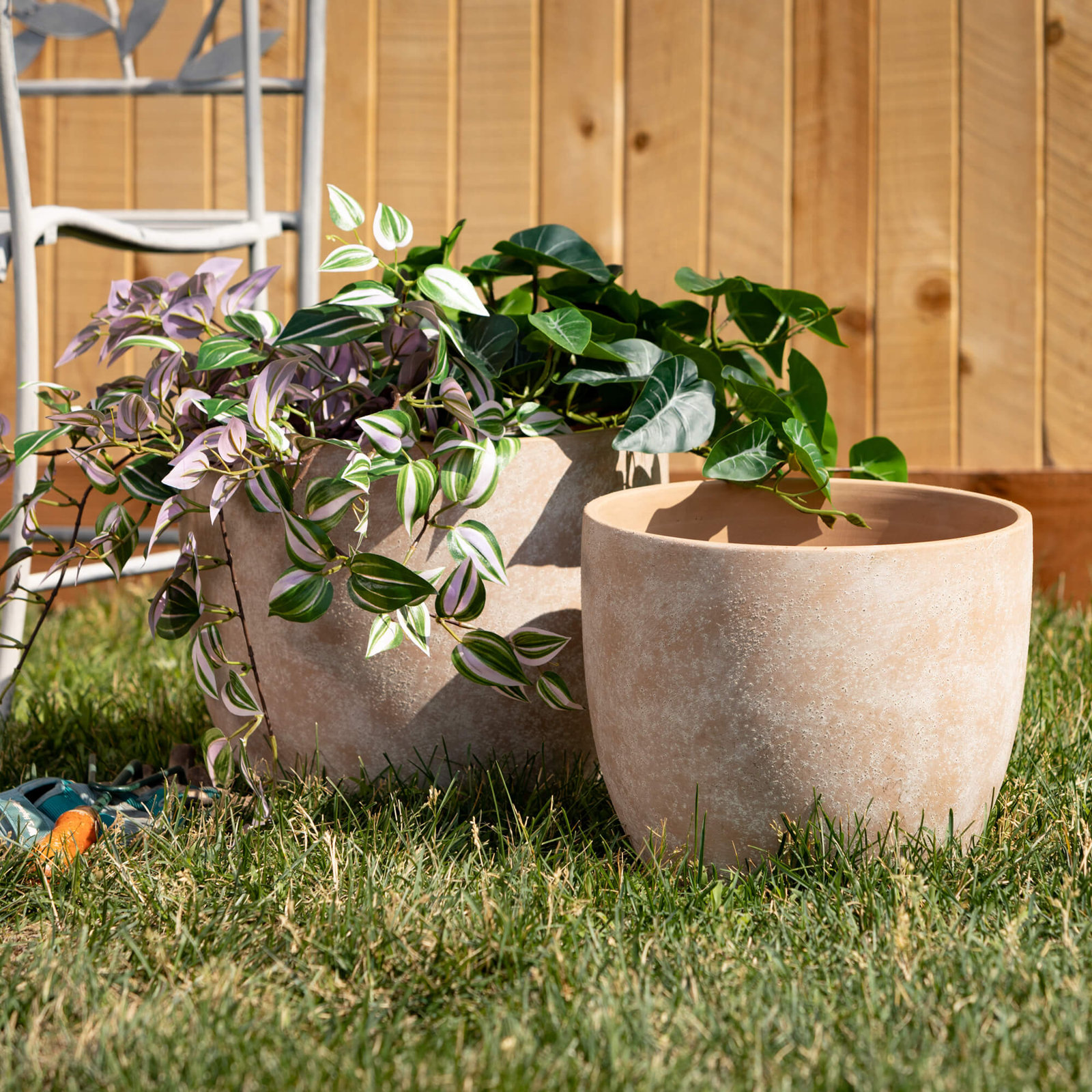 Harter Pot Planter - Set of 2, 11.25" H x 14" W x 14" D