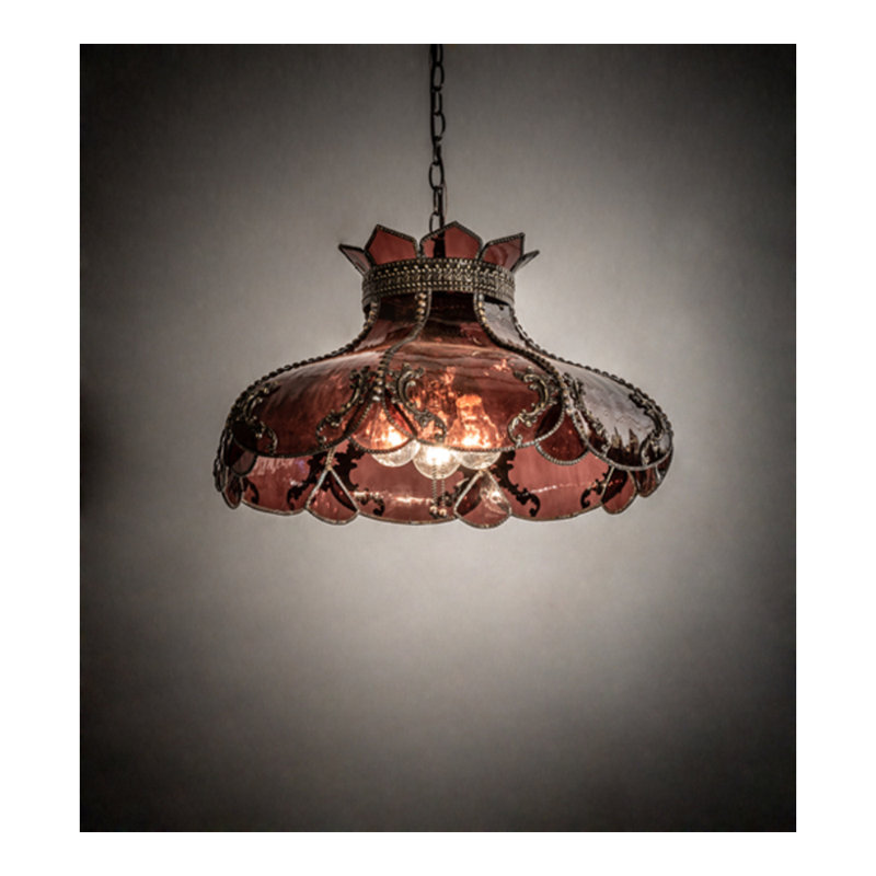 Luminaire suspendu brun à 2 lumières Jerrod