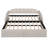 Twin Size Upholstered Daybed with Pop-Up Trundle & USB Charging Ports, Beige-1134976583