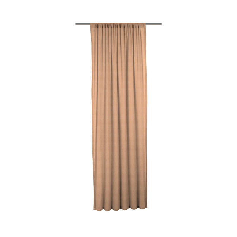Angelinea Semi Sheer Curtains, 245cm H x 135cm W, Terra