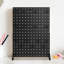 Pegboard Display Stand with 15 Hooks Pegboard Panels Display Black