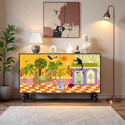 French Retro Minimalist Style Sideboard