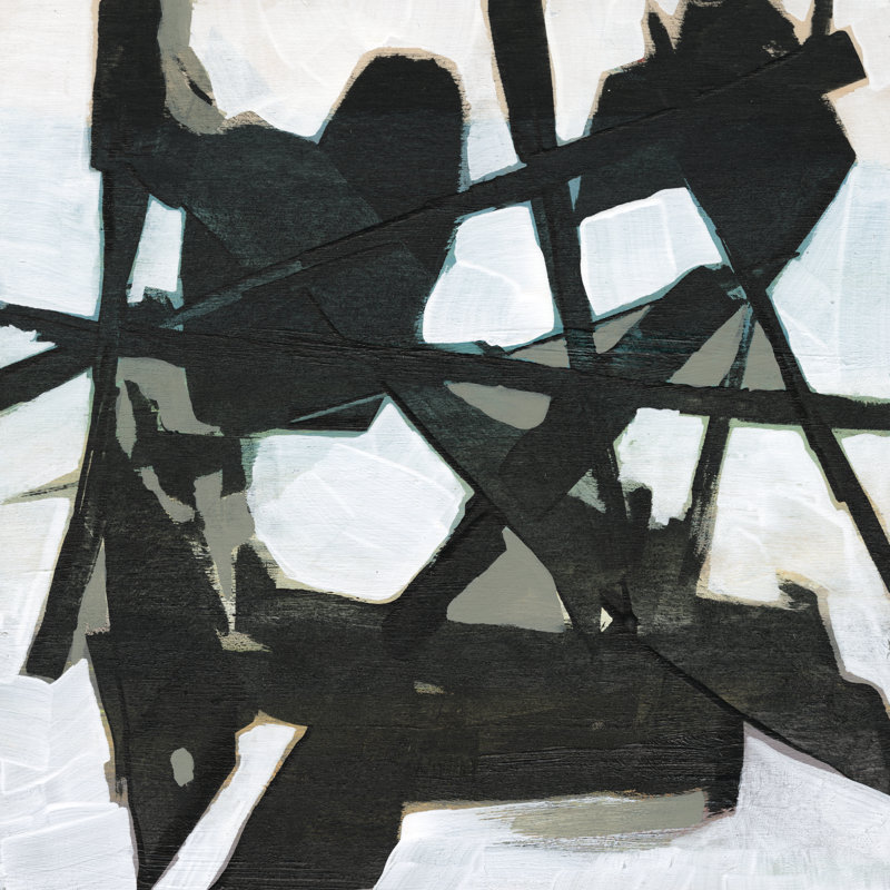 Ode An Kline V by Jennifer Goldberger - Wrapped Canvas Painting, 51cm H x 51cm W