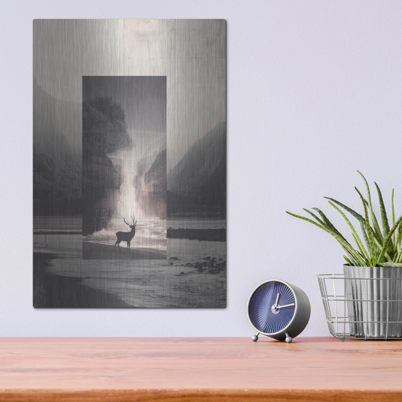 Art mural en métal luxueux «Nature Memories» par Ann Klee, 12 po x 16 po, H 16 po x l 12 po