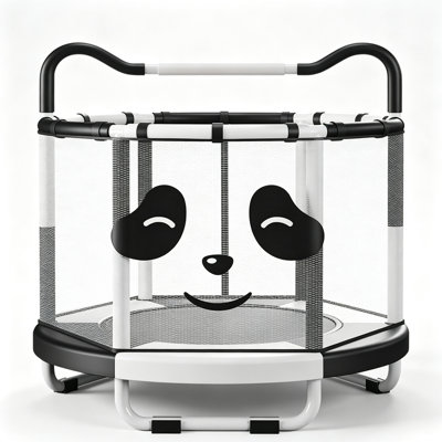 Trampoline pour enfants de 55 po avec mini filet de sécurité intérieur et filet de sécurité