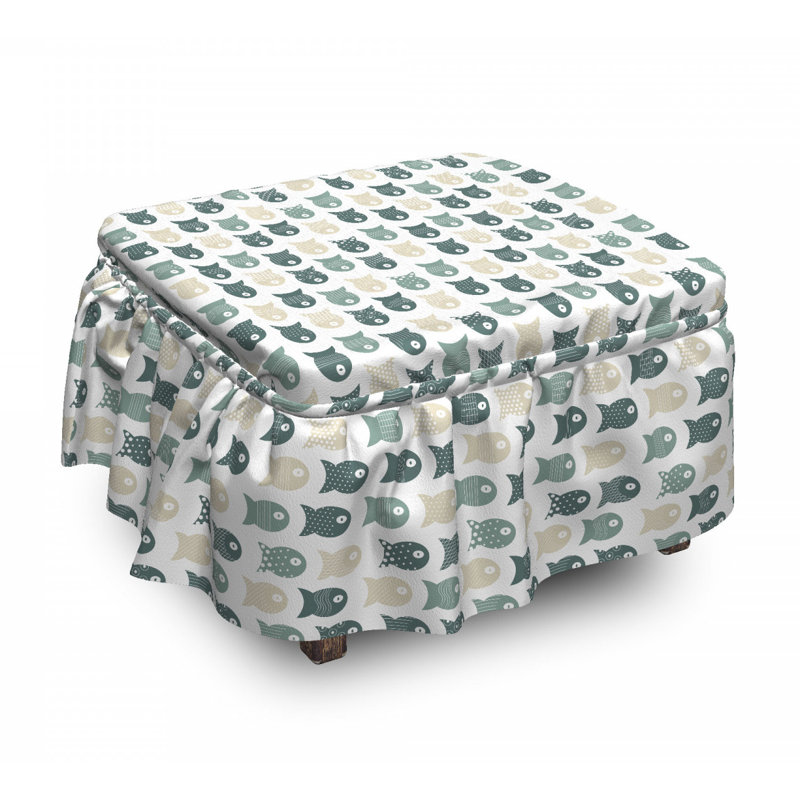 Housse pour repose-pieds Dost and Stripes Illustration