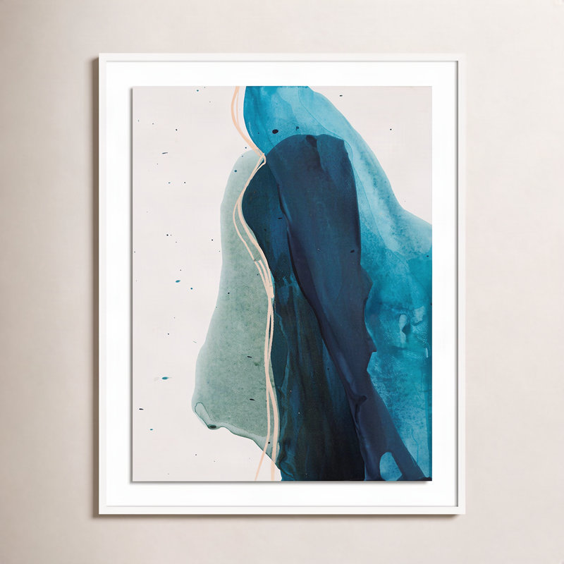 Intelligence Print by Kim Whiteside, 48" H x 38" W x 2.5" D, White