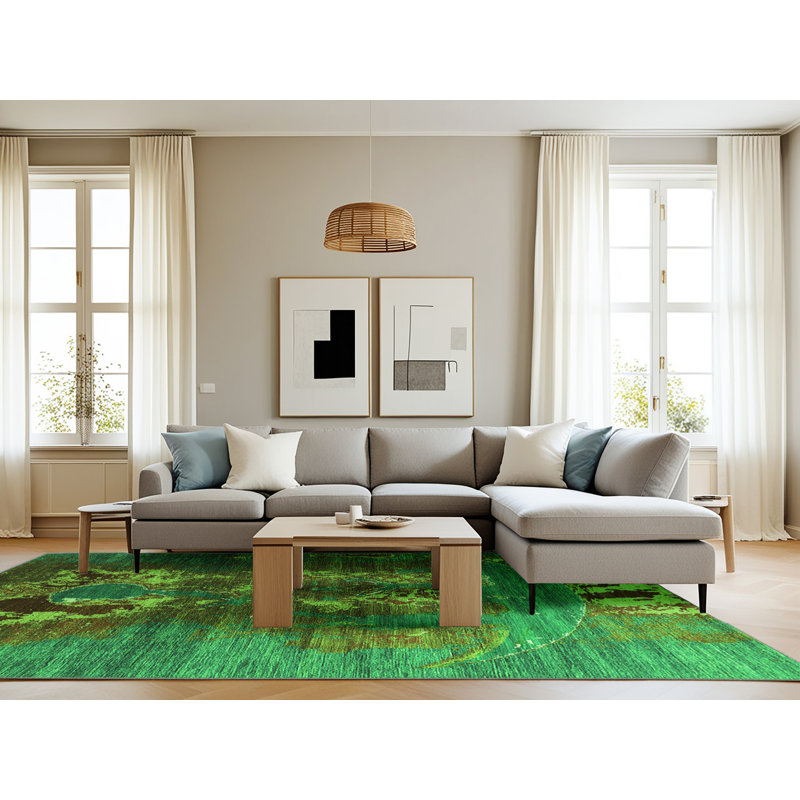 Washable Oriental Indoor Rug, Rectangle 8' x 12'