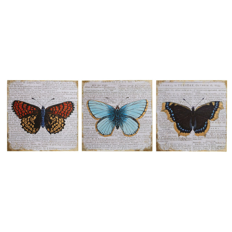 3 Piece No Frame Print on Wood