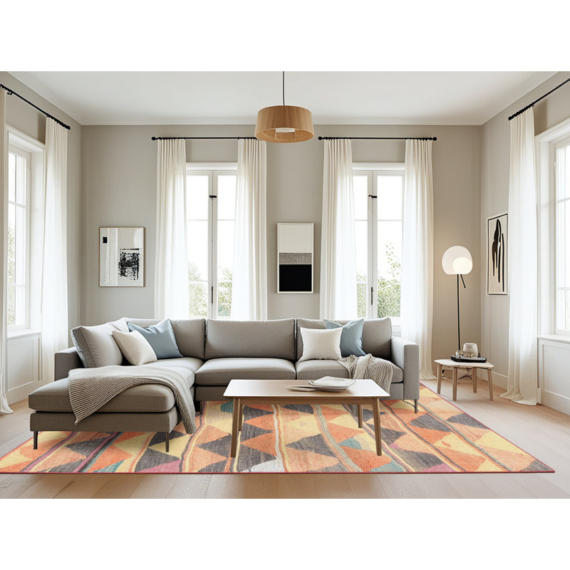 Cannock Chevron Indoor Rug, Rectangle 8' x 10'