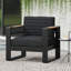 Fauteuil club d'extérieur, fauteuil simple pour patio