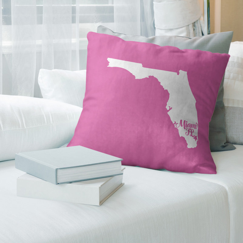 Housse de coussin en lin, Miami, 26 po x 26 po, Marine / doré