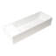 Lavabo de salle de bain rectangulaire semi-encastré en argile réfractaire 14,6 po Alfi Brand-95312586