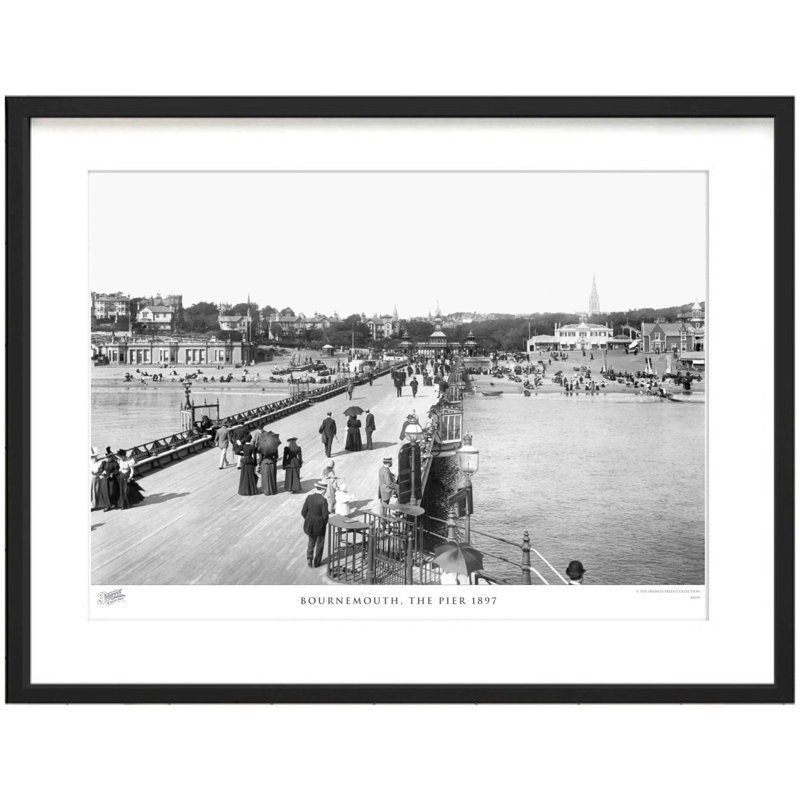 Bournemouth, The Pier 1897 by Francis Frith - Single Picture Frame Print, 60cm H x 80cm W x 2.3cm D