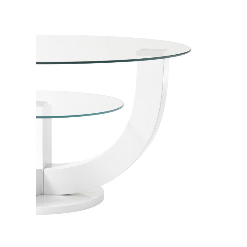 Joleen Pedestal Coffee Table with Storage