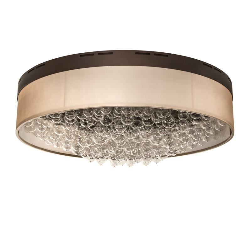 Plafonnier encastré en tissu 70 po à DEL