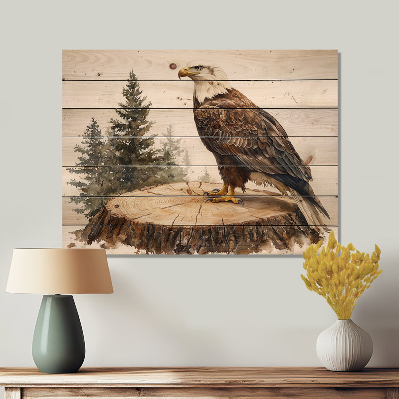 Vigile silencieuse aigle en été, H 24 po x l 32 po