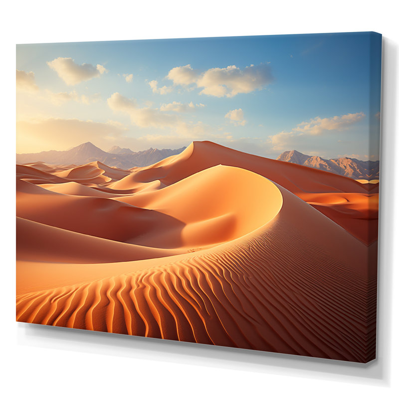 USA Desert Sands Landscape, impression sur toile, Toile tendue, H 24 po x l 32 po x P 1 po