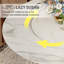 Table de salle à manger ronde moderne de 53 po / 59 po Amberly-139960794-142055143