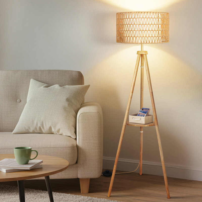 160cm Tripod Floor Lamp, Natural