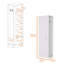 Grande armoire de rangement 2 portes 6 tablettes