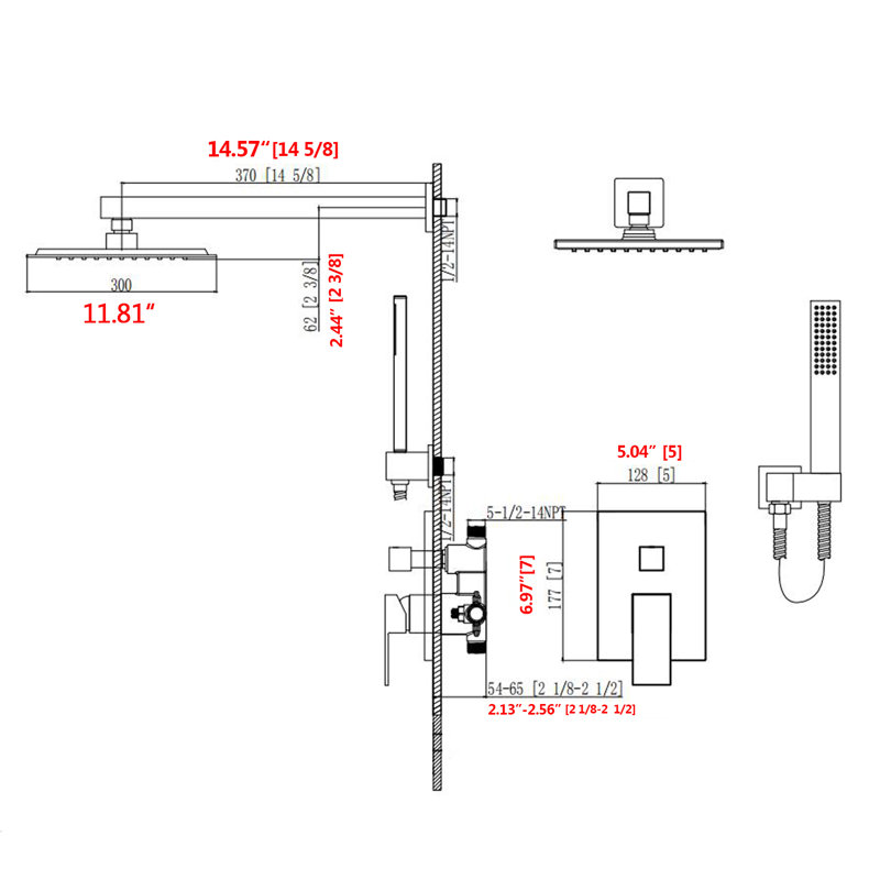All-In-One Kit with Rough in-Valve