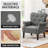 Azani 29" W Tufted Armchair-1695677872